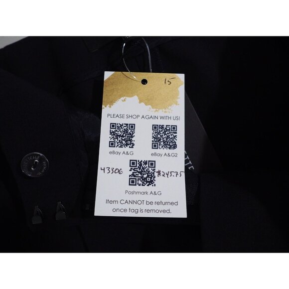 Lafayette 148 Navy Blue Staight Leg Wool Dress Pants $698, Size 12 (US) - Picture 12 of 12